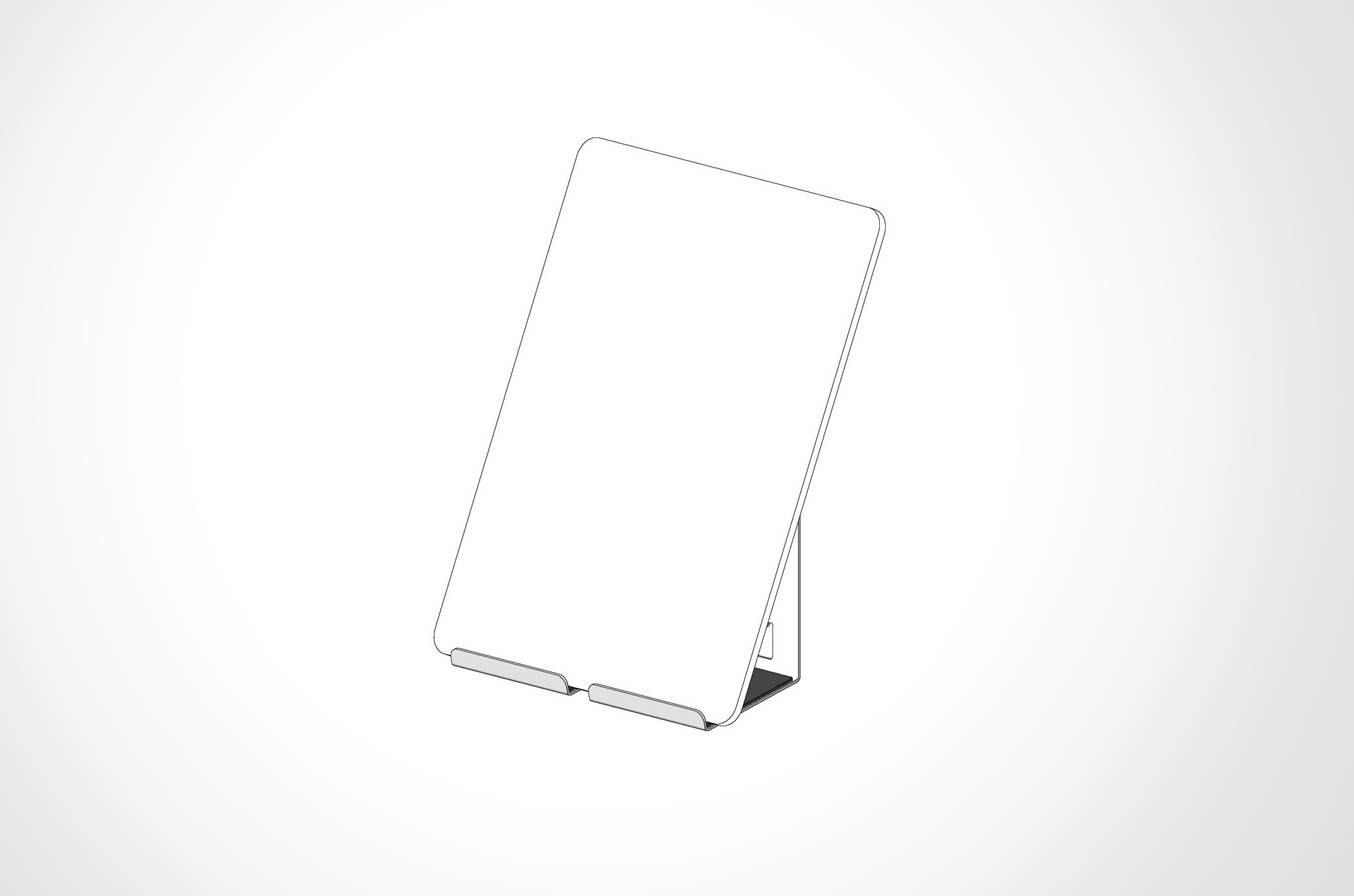 TAG Hardware | Symphony Office Organizer | Tablet Stand + Glass Whiteboard